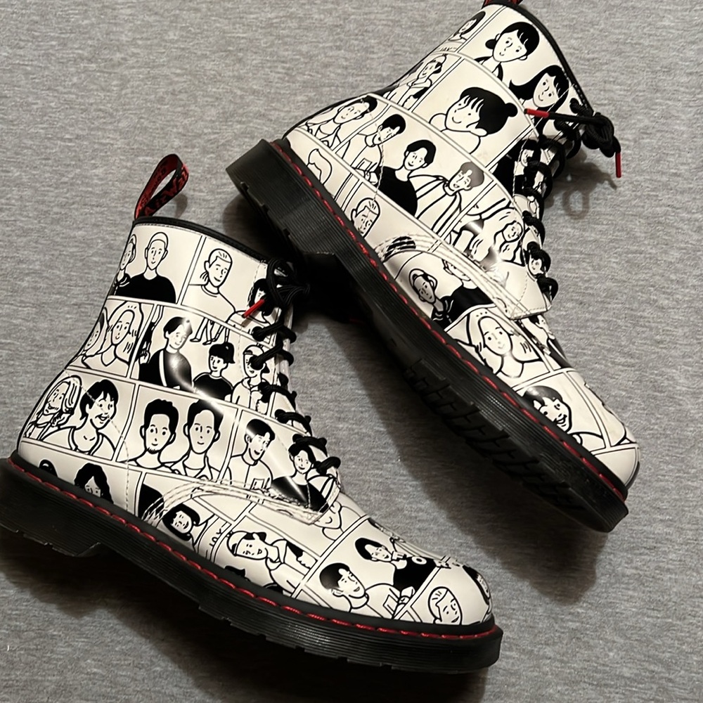 Dr. Martens 1460 Pride For Fuyuki Kanai Leather Lace Ups - Picture 2 of 8